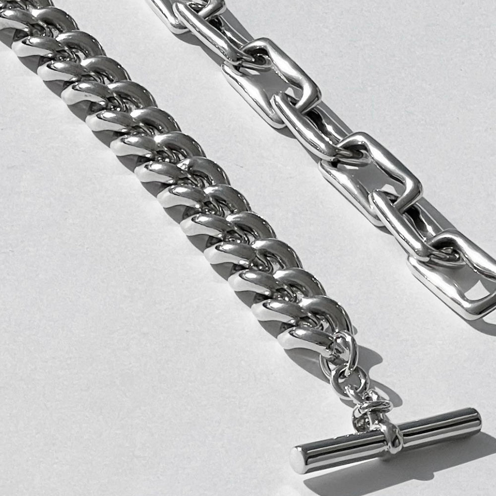 Curb Chain Bracelet Silver