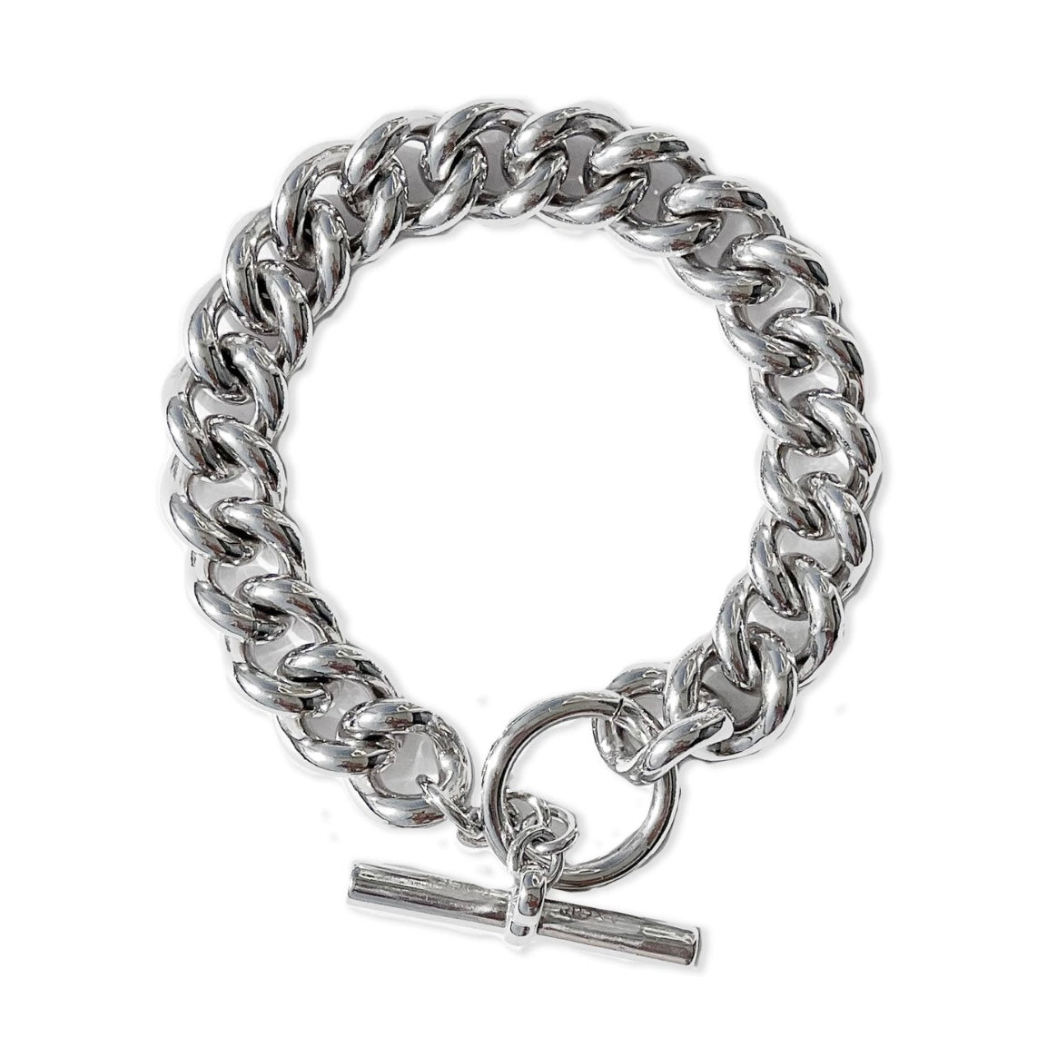 Curb Chain Bracelet Silver