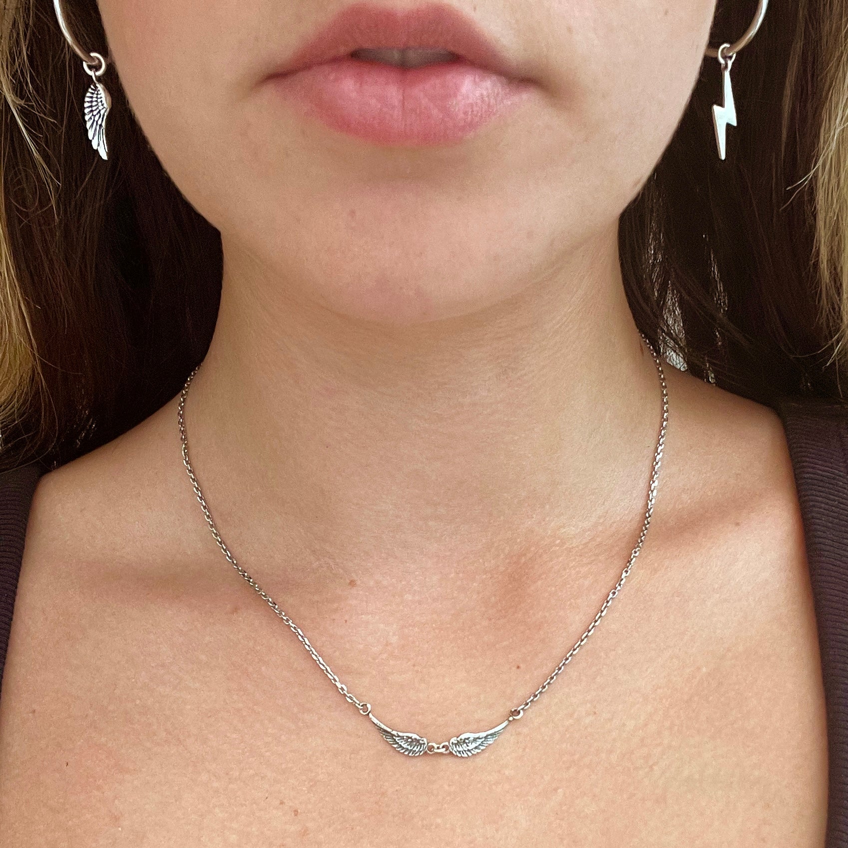 Little Wings Silver Necklace