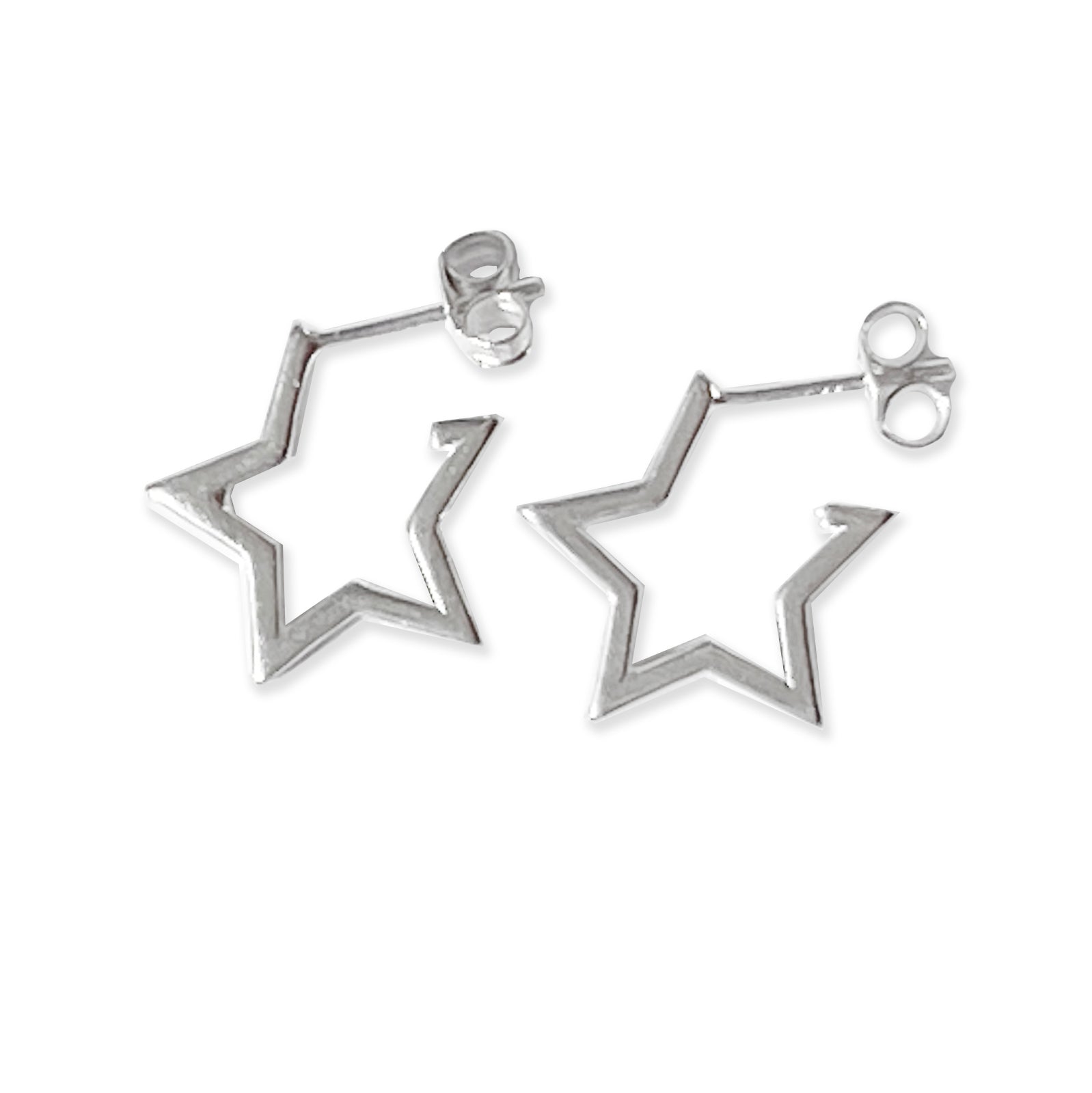 Superstar Silver Hoops