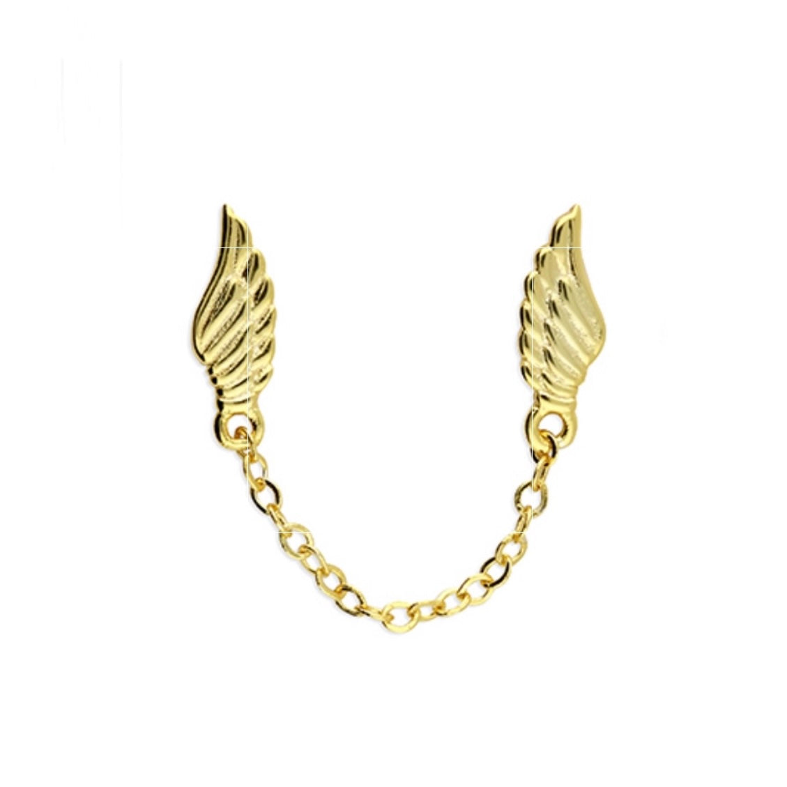 Tiny Wings chain stud gold