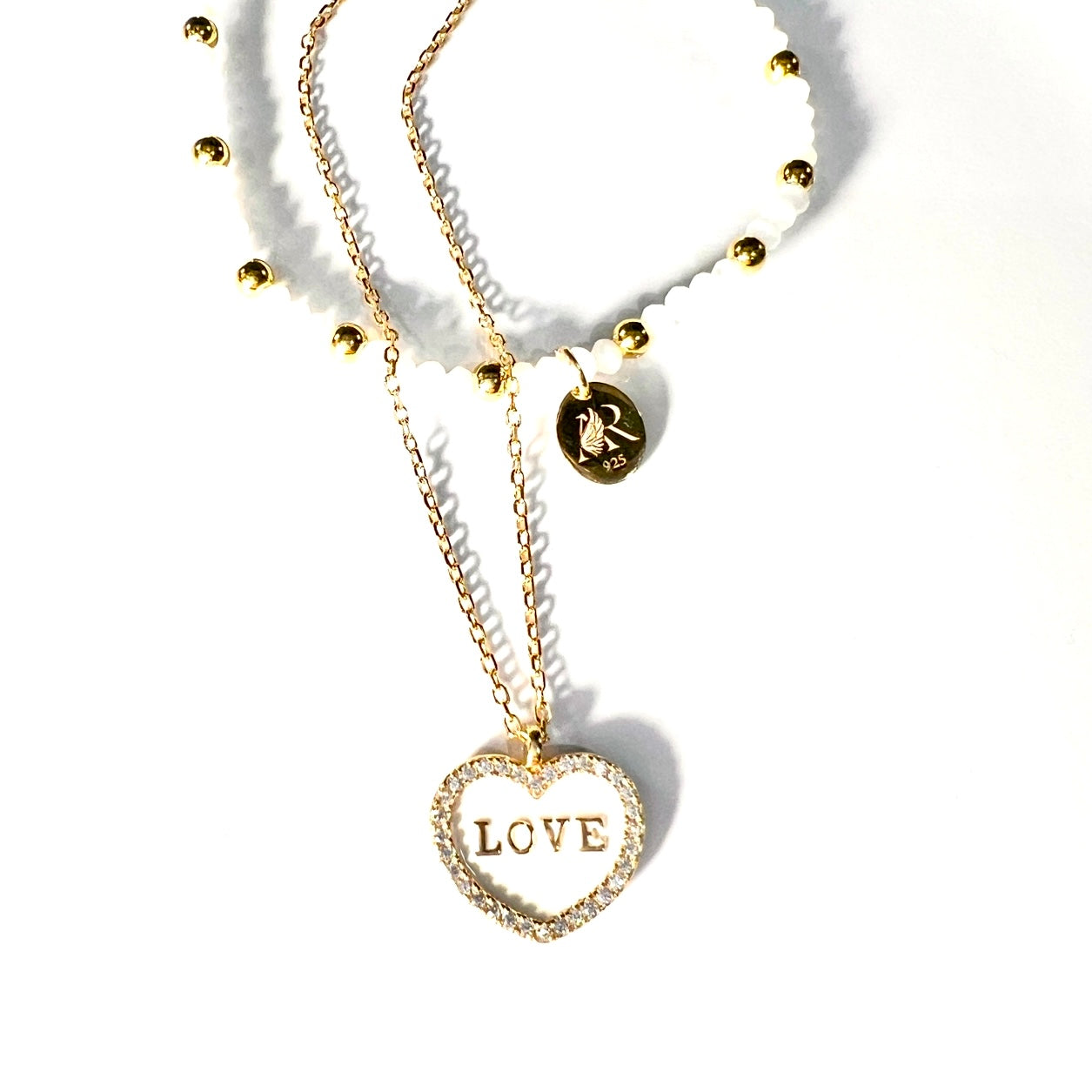 Love Heart necklace gold