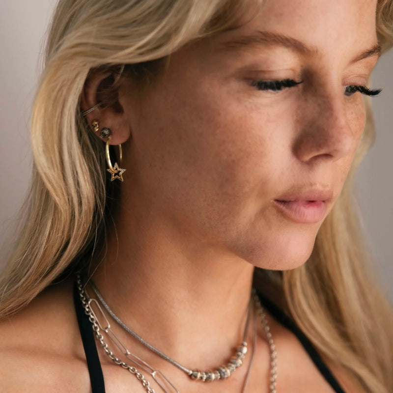 Small Hoops Gold - ‘Star Struck’