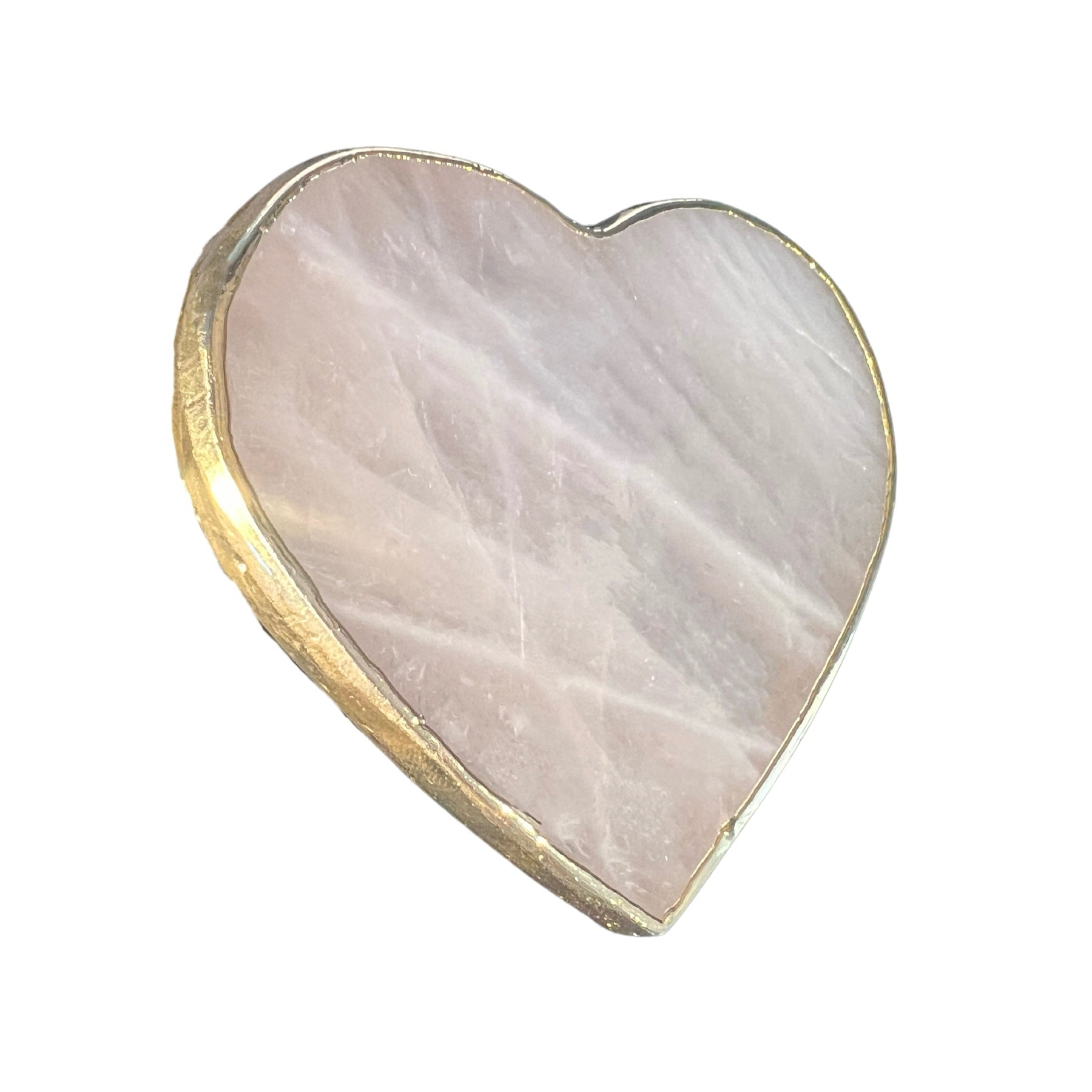 Heart Rose Quartz Coaster