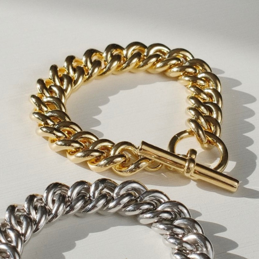 Curb Chain Bracelet Gold