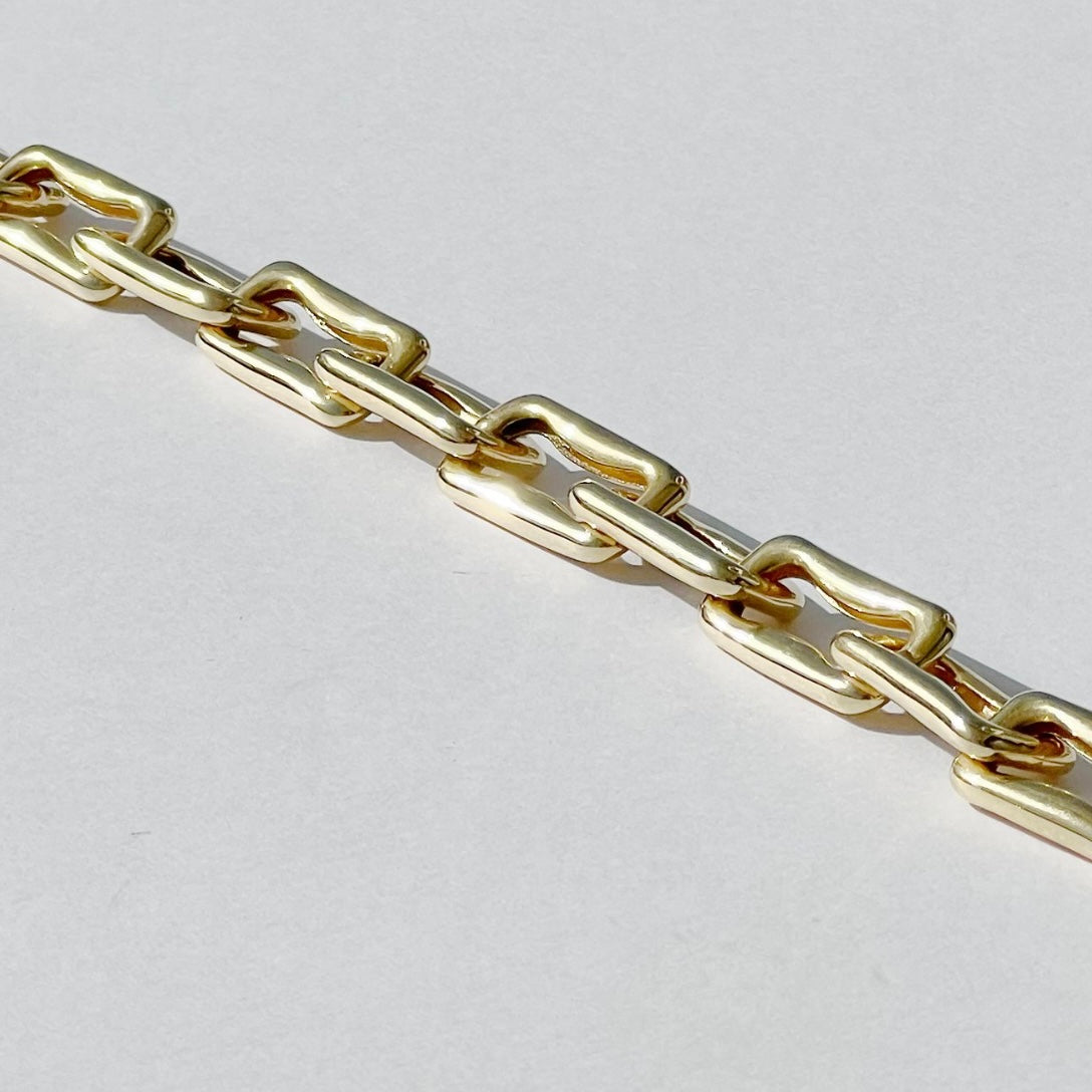 Gothic Chain Link Bracelet Gold