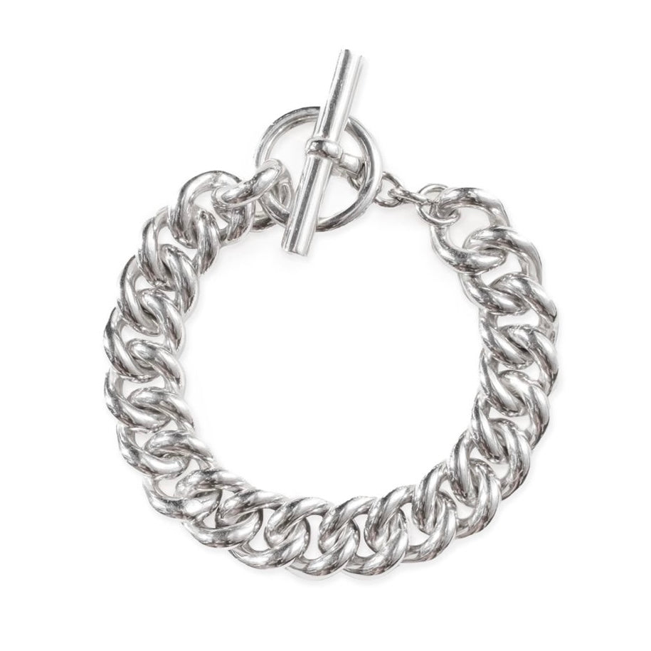 Curb Chain Bracelet Silver