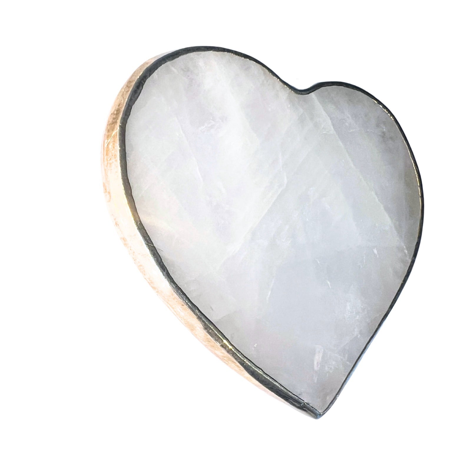 Heart Clear Quartz Coaster