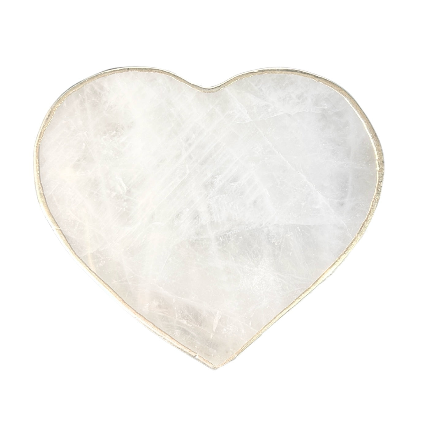 Heart Clear Quartz Coaster