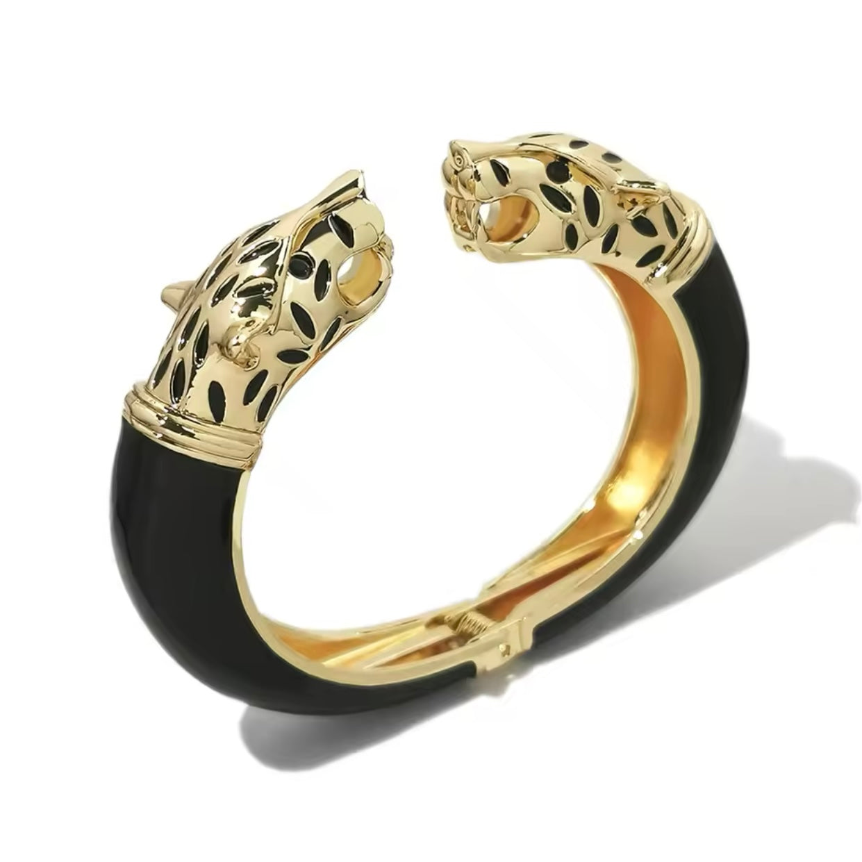 Leopards in Love enamel bangle