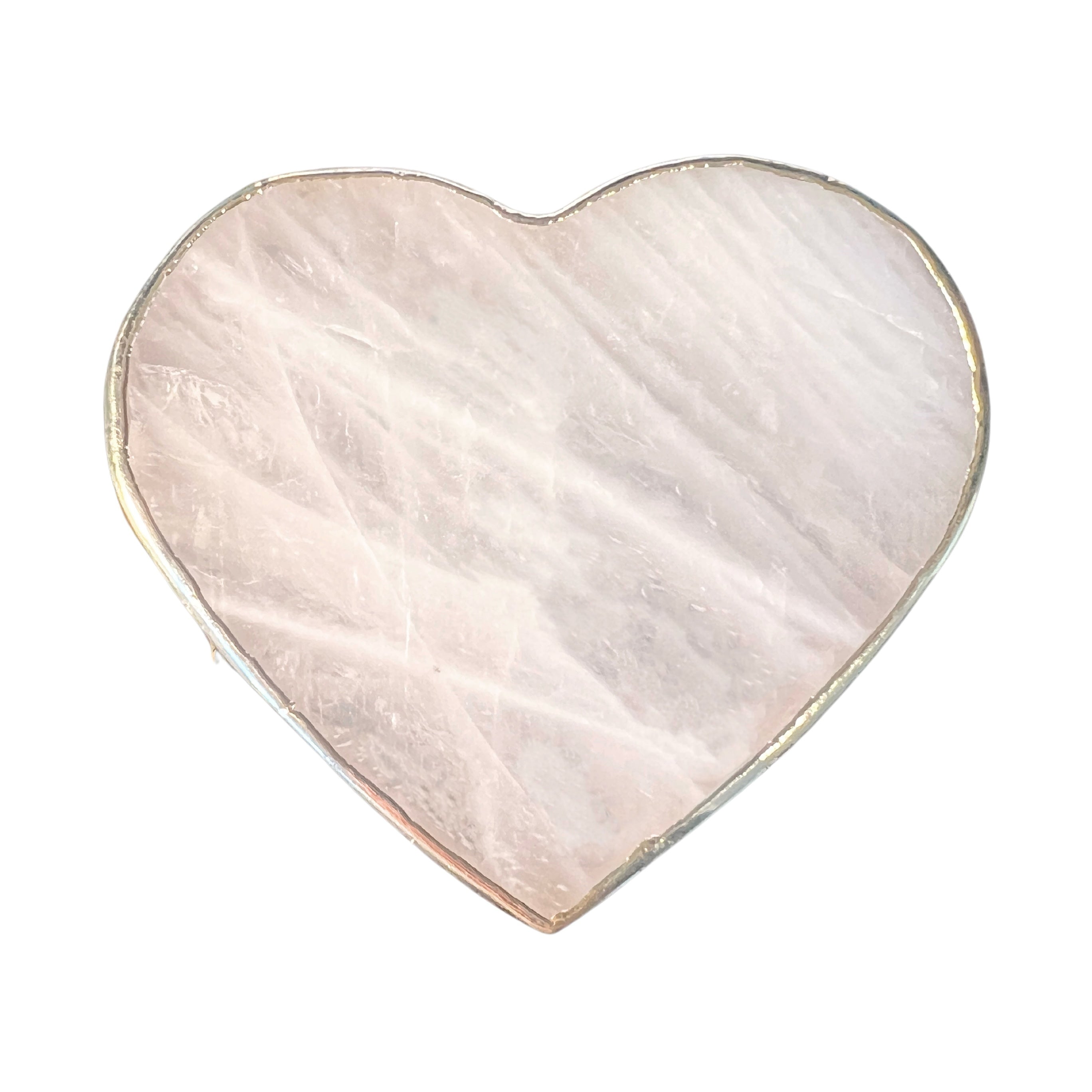 Heart Rose Quartz Coaster