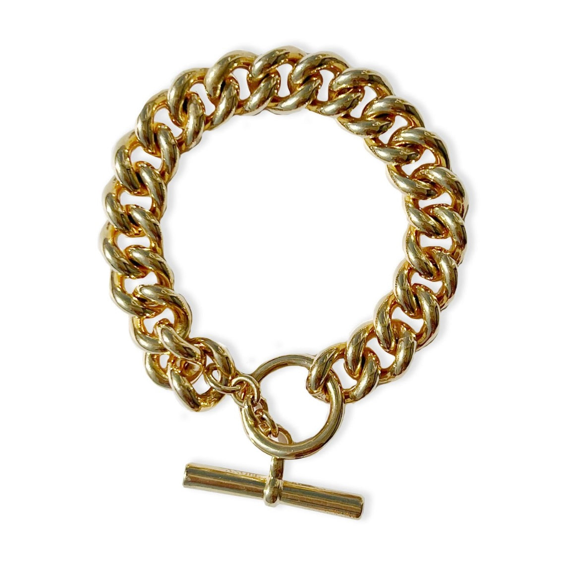 Curb Chain Bracelet Gold