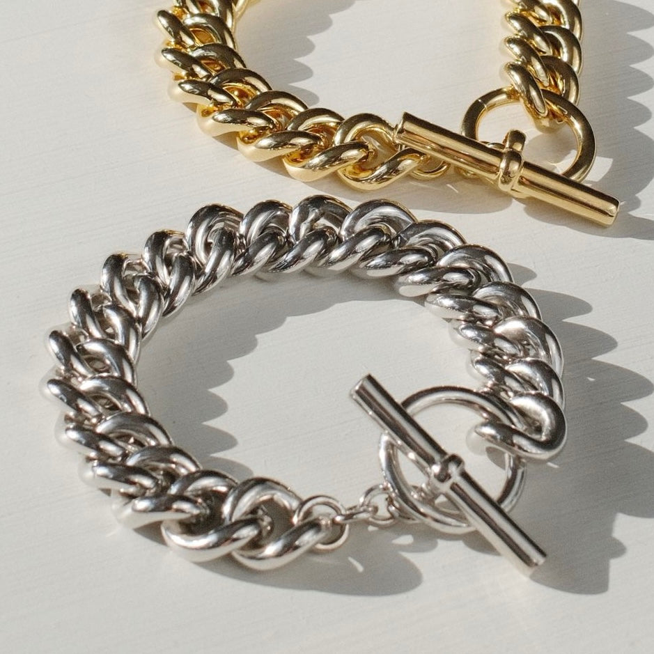 Curb Chain Bracelet Silver