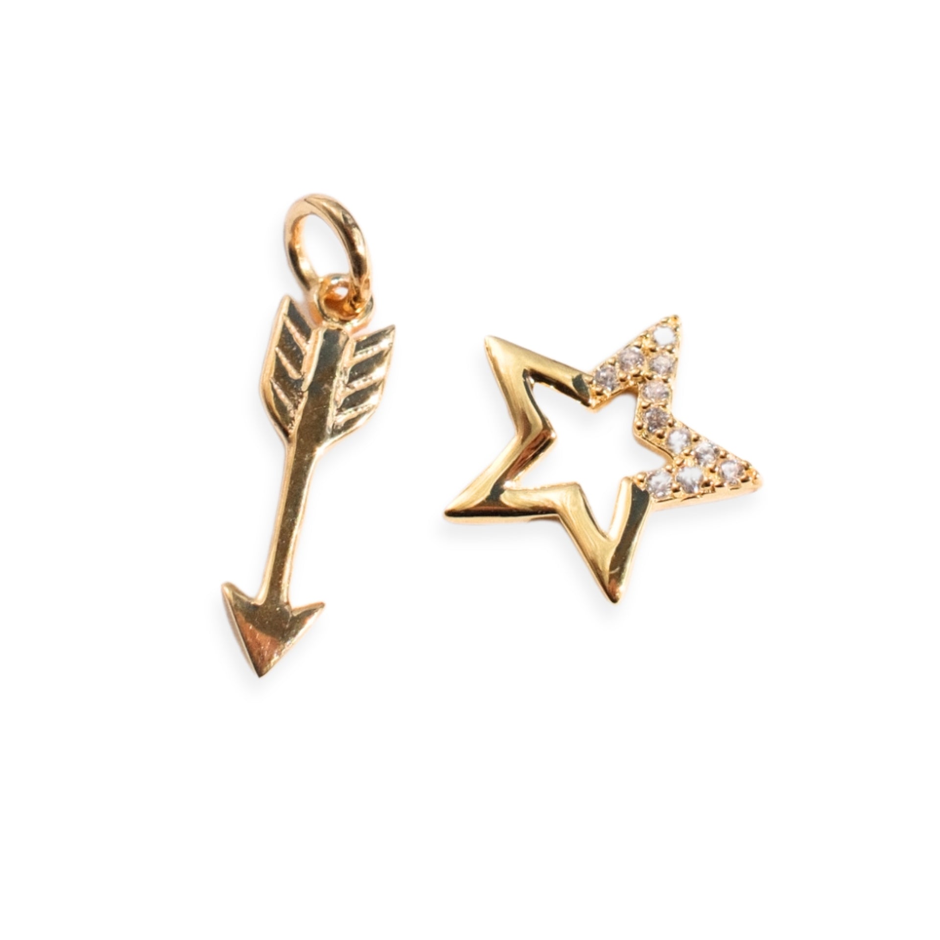 Small Hoop Charms Gold - ‘Star Struck’