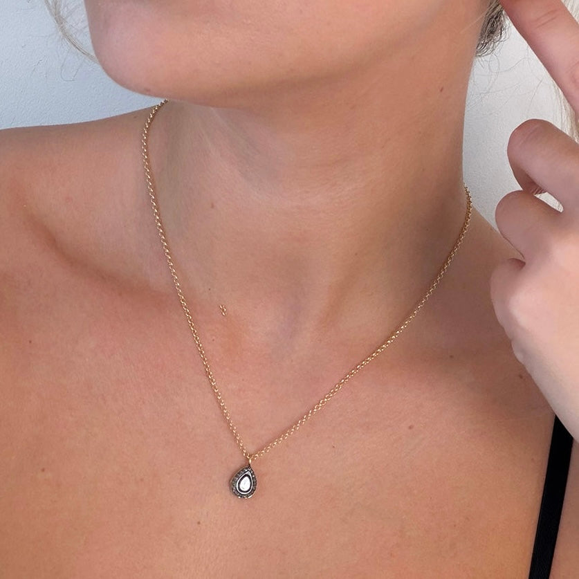 Diamond Teardrop Necklace