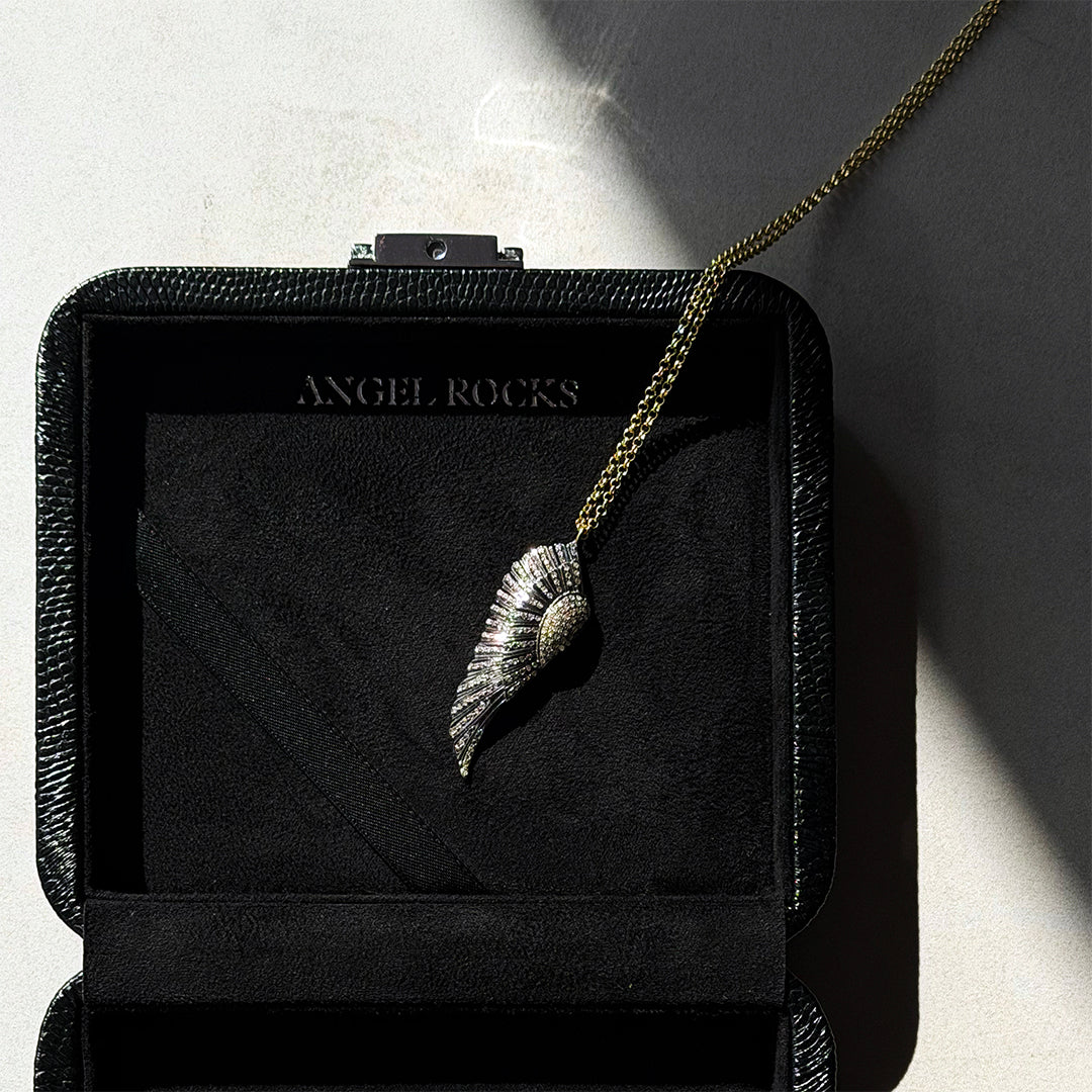 Diamond Small Angel Wing Necklace