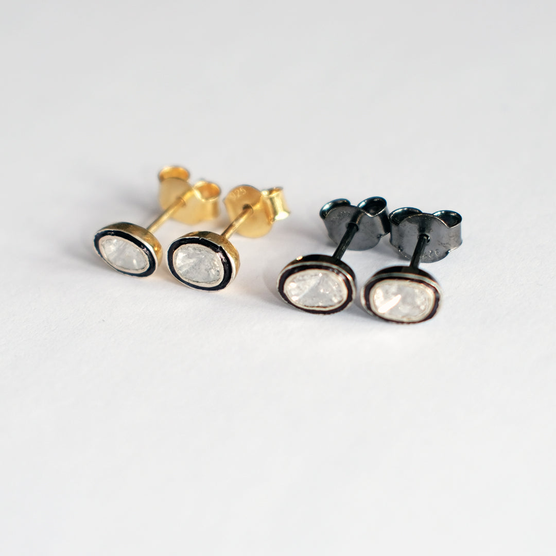 Diamond Stud Earrings gold