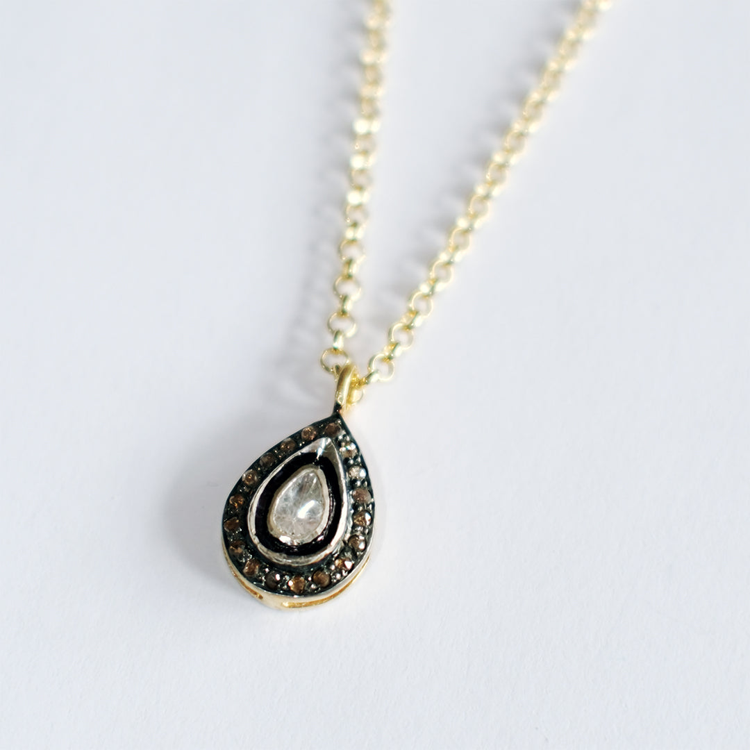 Diamond Teardrop Necklace