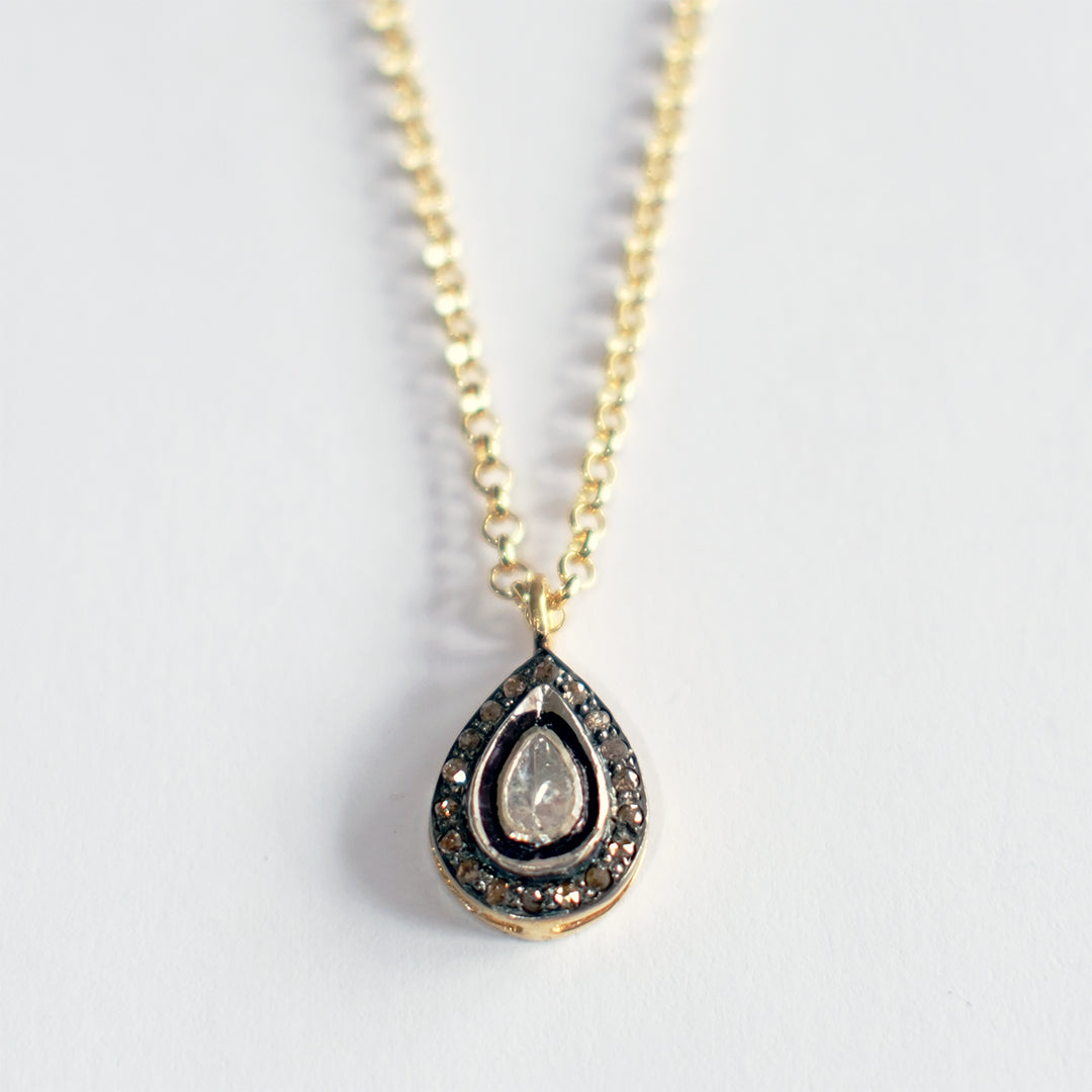 Diamond Teardrop Necklace