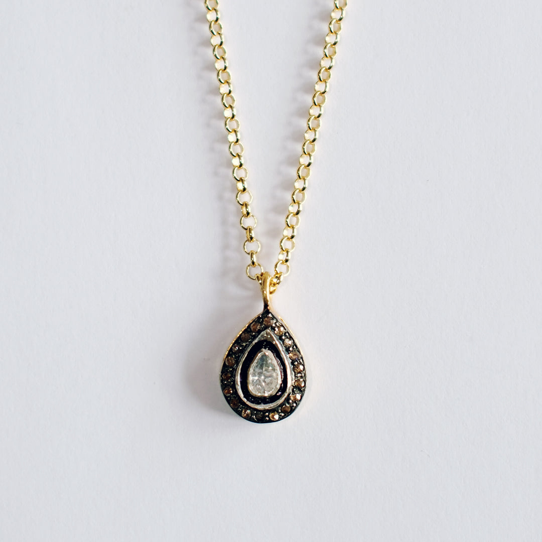 Diamond Teardrop Necklace