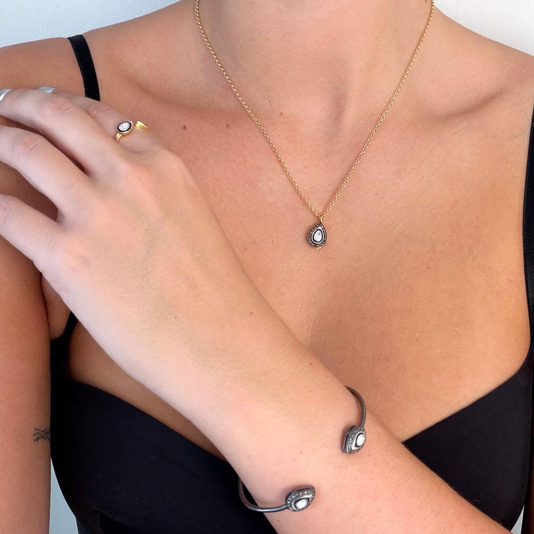 Diamond Teardrop Necklace