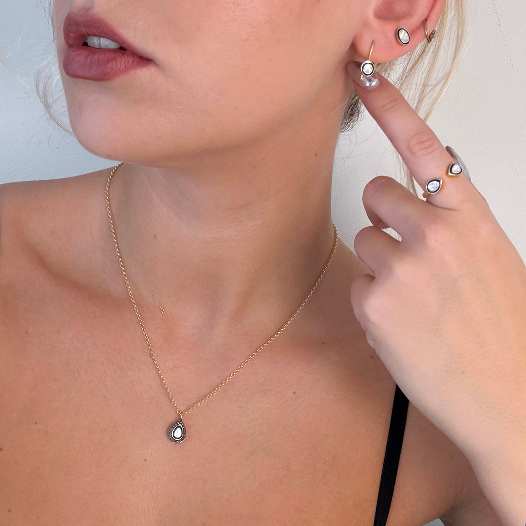 Diamond Teardrop Necklace