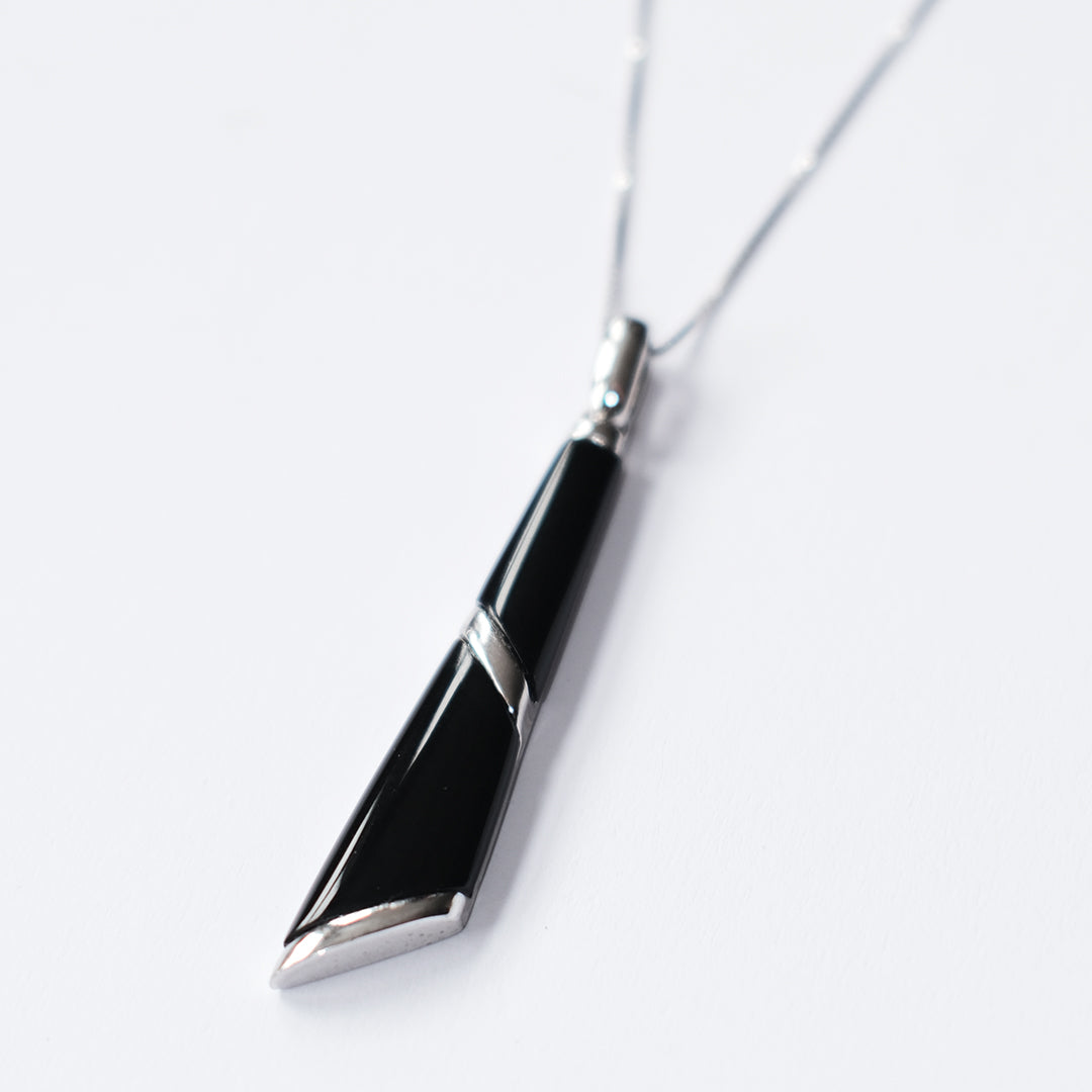 Balance Black Onyx necklace silver