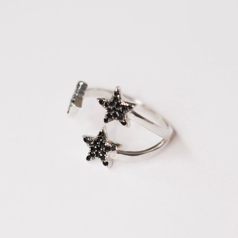 sterling silver and diamante star ring, Angel Rocks