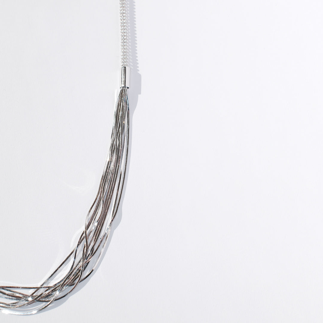 Silver Waterfall Necklace