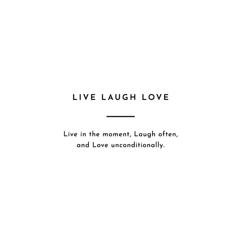 Live Laugh Love - Message Band