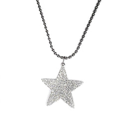 Shine Bright Rock Star Necklace Silver