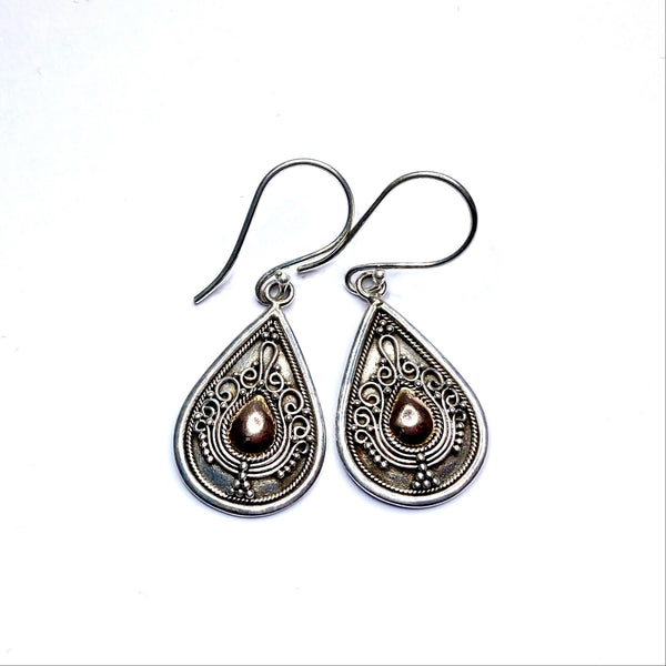 Guardian earrings - ‘Ornate Teardrop’